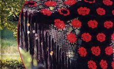 Motifli Örgü Şal Modelleri