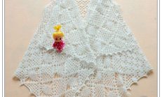 Beyaz Renkli Örgü Şal Modelleri