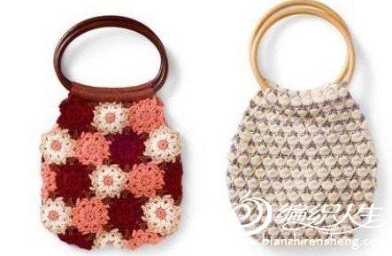motifli ve desenli renkli örgü el çantası modelleri