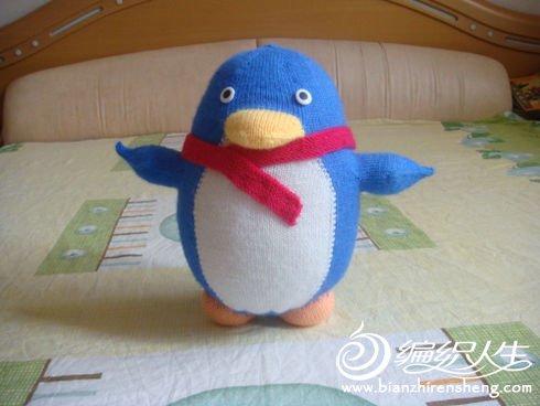 örgü oyuncak penguen modeli
