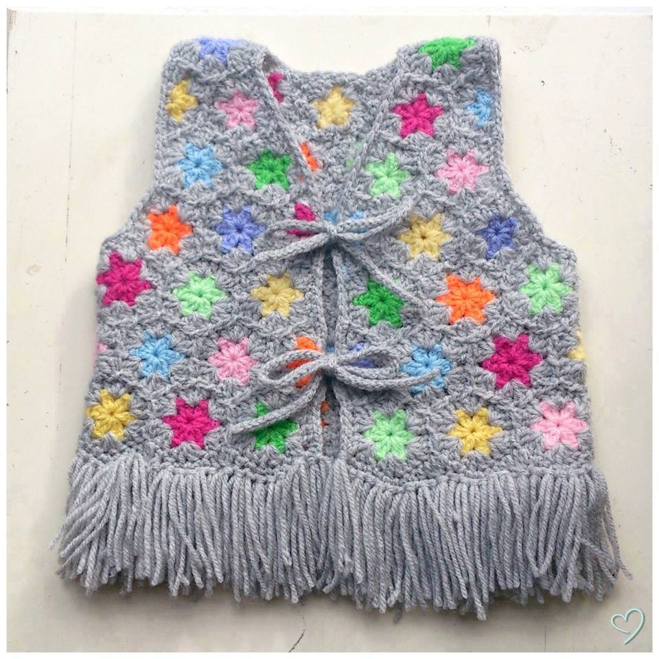 örgü kız çocuk yeleği örneği