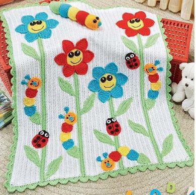 Yepyeni Örgü Bebek Battaniye Modelleri