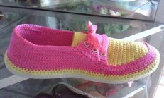 Örgü Çetik Patik Ev Ayakkabısı ve Çoraplar