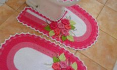 Örgü Klozet Takımı ve Paspasları ve Videolu Paspas Yapılışı