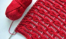 Delikli Damla Modelli Atkı Yapılışı